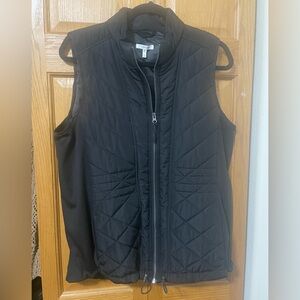 Maurices Black Quilted Vest
